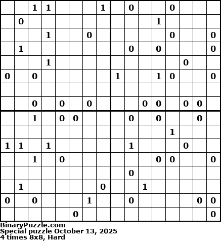Binary Puzzle