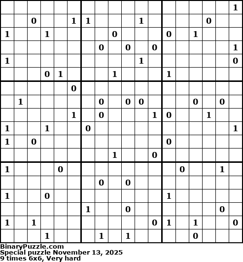 Binary Puzzle