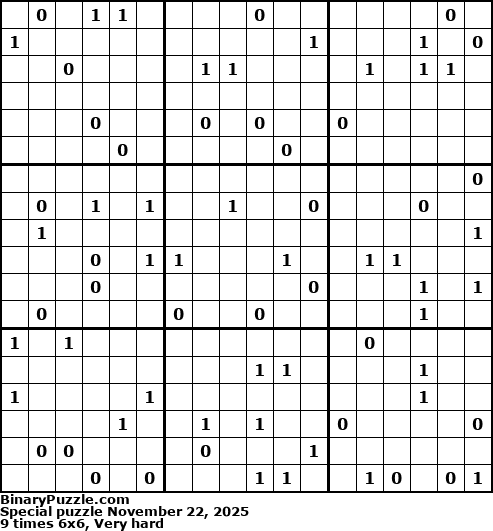 Binary Puzzle