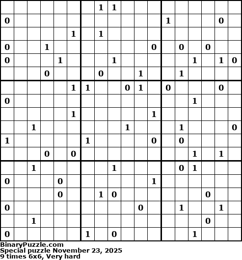 Binary Puzzle