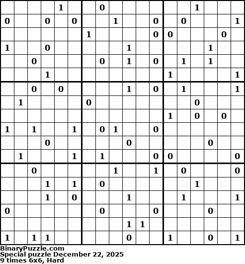 Binary Puzzle
