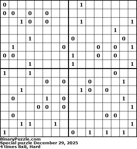 Binary Puzzle