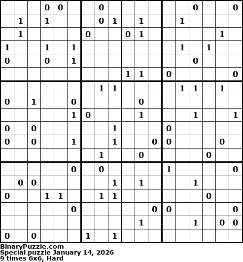 Binary Puzzle