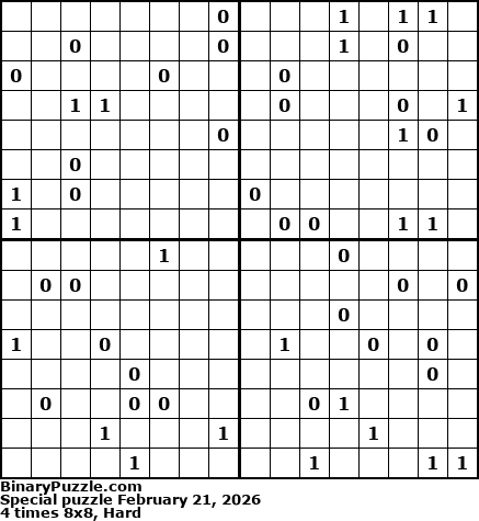 Binary Puzzle