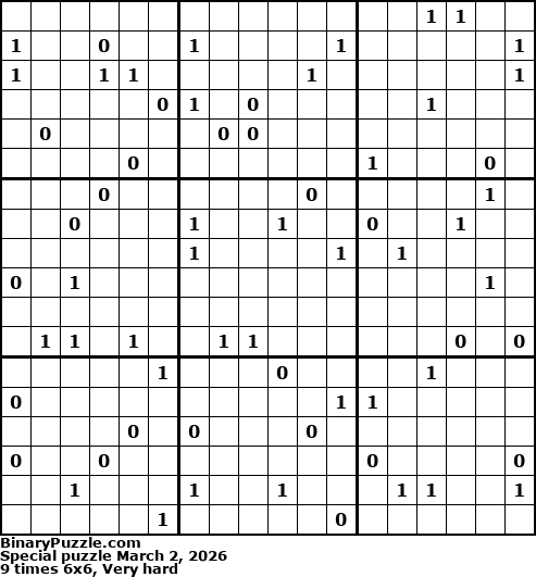 Binary Puzzle
