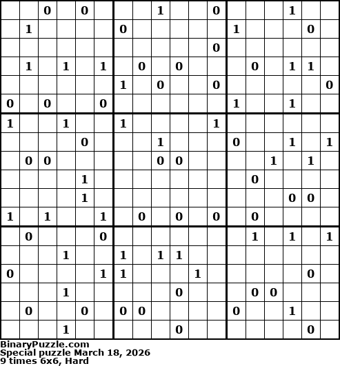 Binary Puzzle