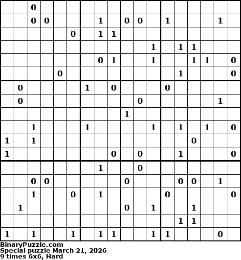 Binary Puzzle