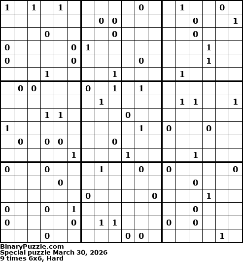 Binary Puzzle