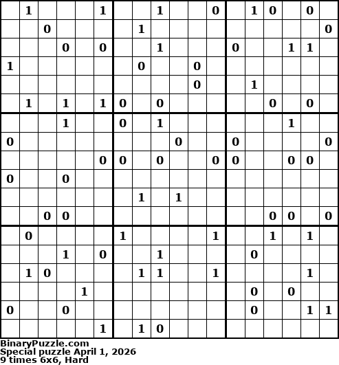 Binary Puzzle