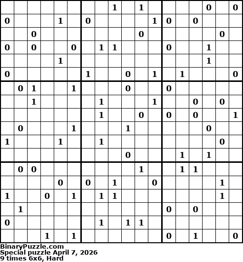 Binary Puzzle