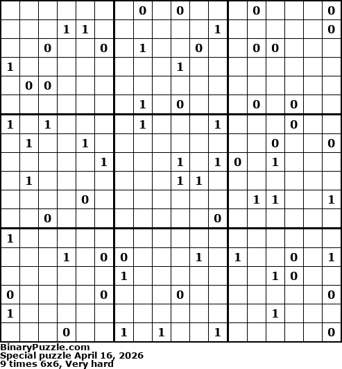 Binary Puzzle