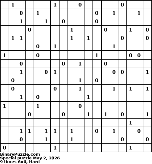Binary Puzzle