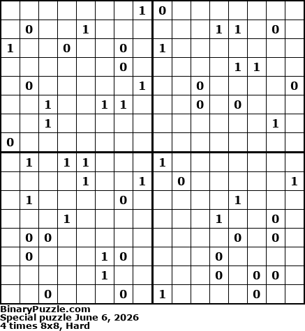 Binary Puzzle