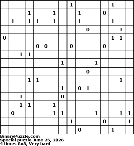 Binary Puzzle