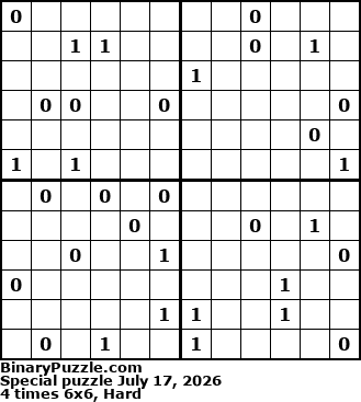 Binary Puzzle