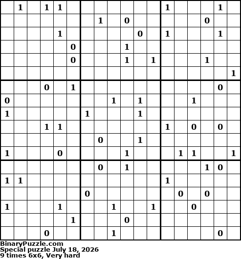 Binary Puzzle