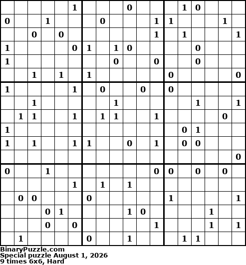 Binary Puzzle