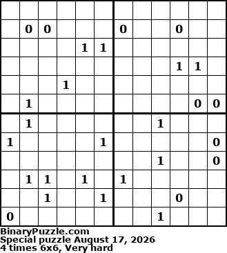 Binary Puzzle