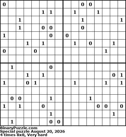 Binary Puzzle
