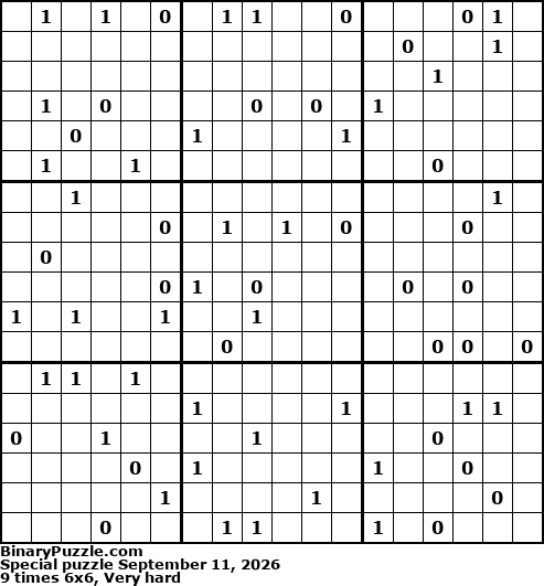 Binary Puzzle