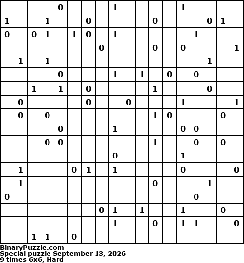 Binary Puzzle