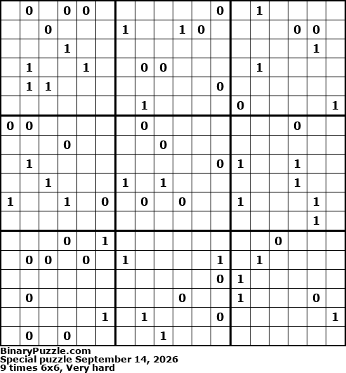 Binary Puzzle