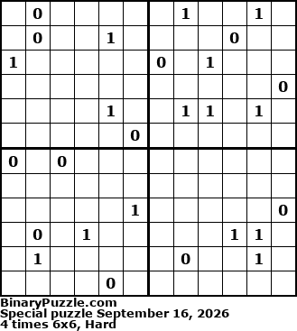 Binary Puzzle