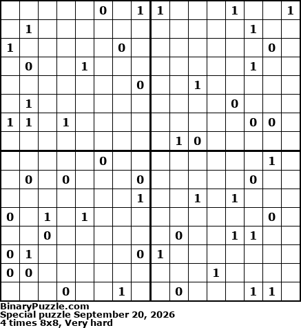 Binary Puzzle