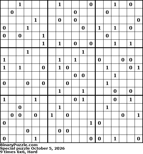 Binary Puzzle
