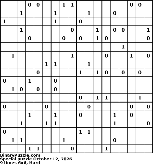 Binary Puzzle