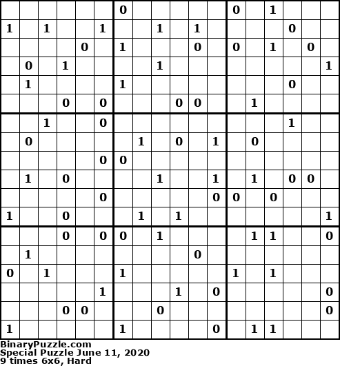 Binary Puzzle