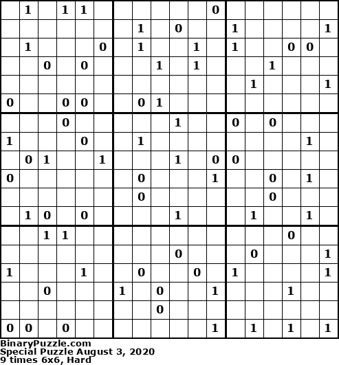 Binary Puzzle