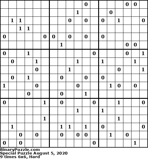 Binary Puzzle