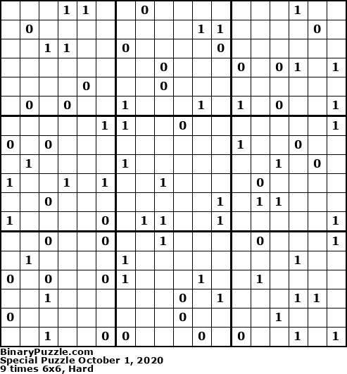 Binary Puzzle
