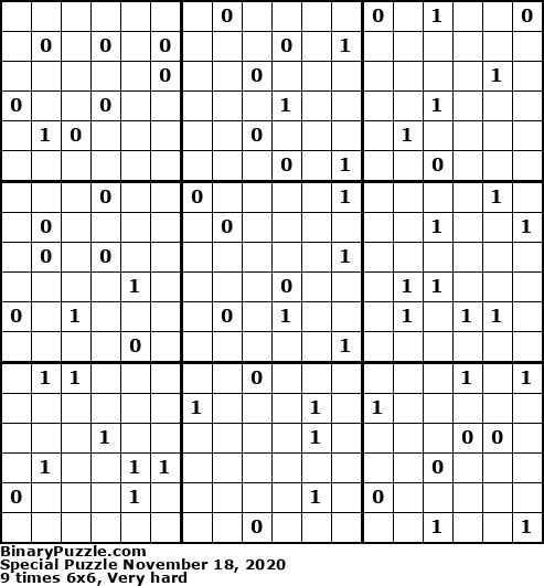 Binary Puzzle