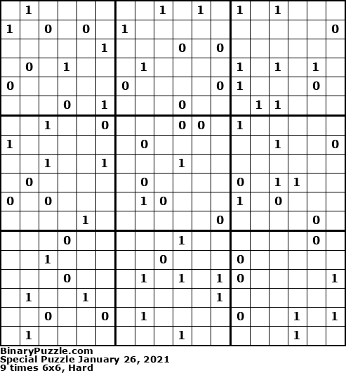 Binary Puzzle