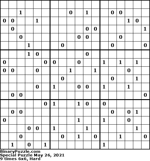 Binary Puzzle