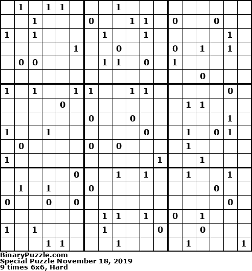 Binary Puzzle