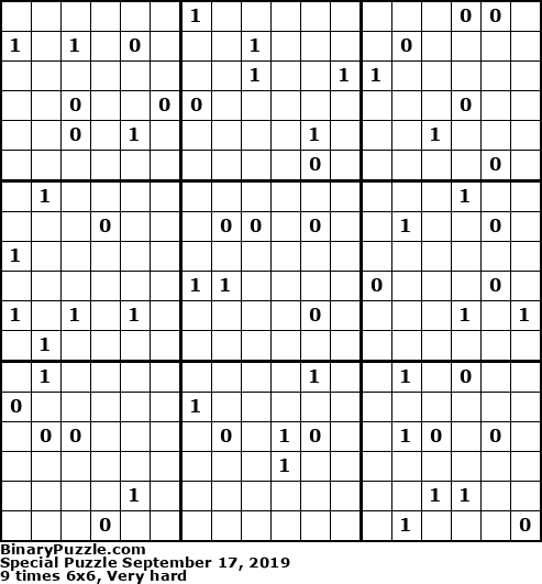 Binary Puzzle