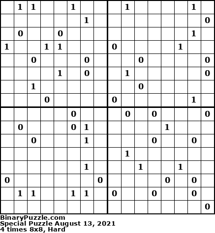 Binary Puzzle