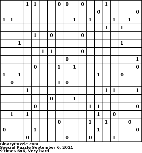 Binary Puzzle