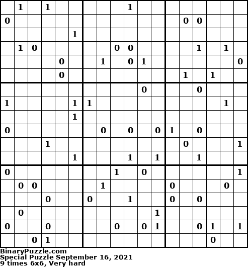 Binary Puzzle