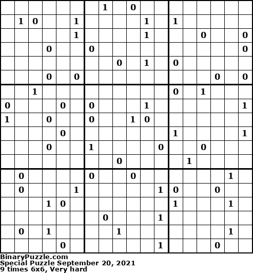 Binary Puzzle