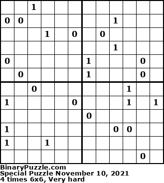 Binary Puzzle