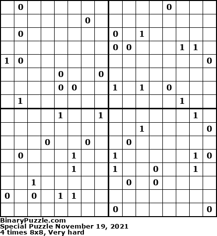 Binary Puzzle