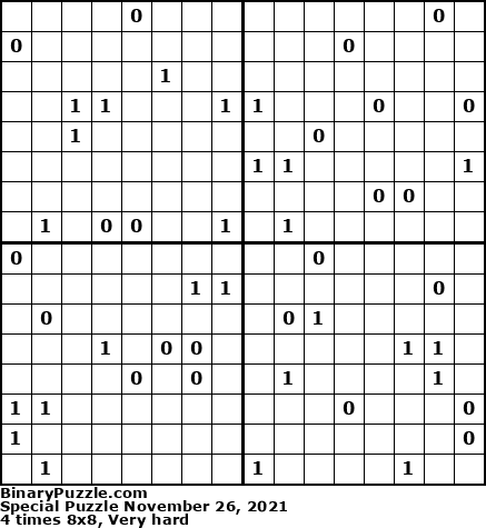 Binary Puzzle