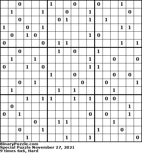 Binary Puzzle