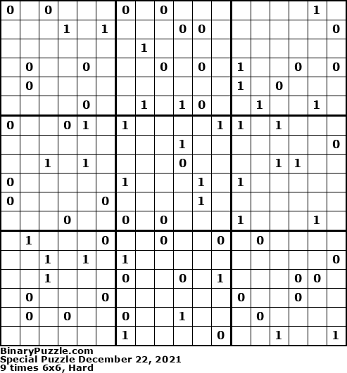 Binary Puzzle
