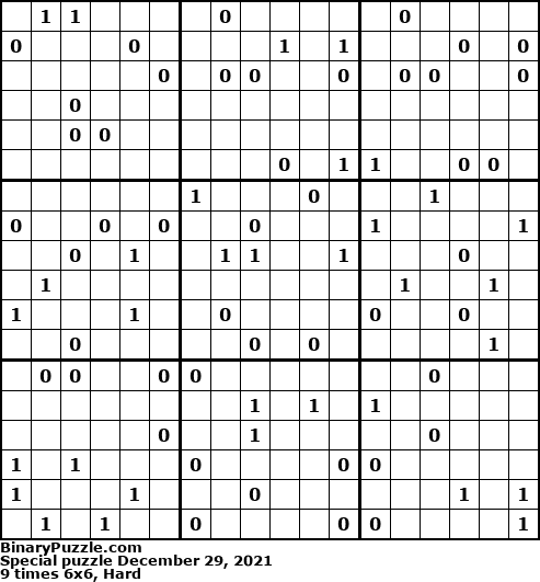 Binary Puzzle