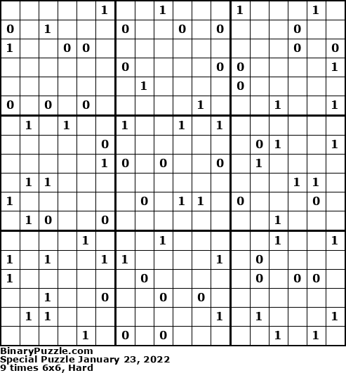Binary Puzzle